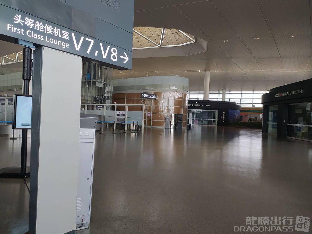 V7 International First Class Lounge — food & bar